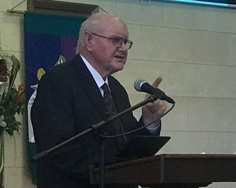 Rev Dr John Brown speaking at Canberra City Uniting Church (Credit: Canberra City Uniting Church) Rev Dr John Brown speaking at Canberra City Uniting Church (Credit: Canberra City Uniting Church)